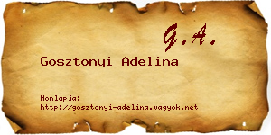 Gosztonyi Adelina névjegykártya